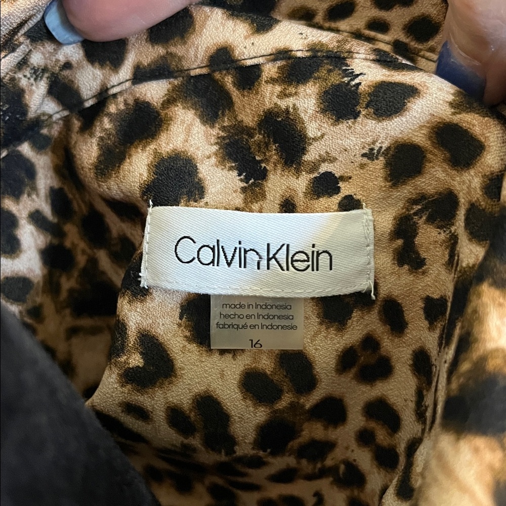 Calvin Klein Leopard Print Women's Dress - Picture 7 of 7
